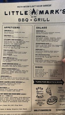 Menu photo 2 Little Mark's BBQ & Grill Vernon, CT Menu photo 2 Little Mark's BBQ & Grill Vernon, CT