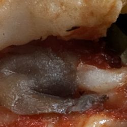 Papa Johns Pizza - Mushroom on pizza