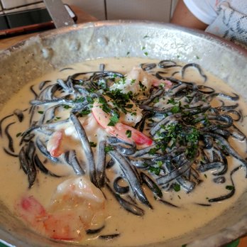 The Daily Catch - Black pasta with shrimp!! Yummy!! - Italian Near Me - Boston, Massachusetts The Daily Catch - Black pasta with shrimp!! Yummy!! - Italian Near Me - Boston, Massachusetts