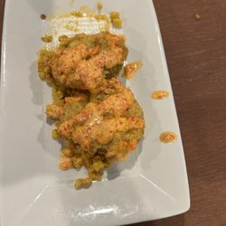 Hueys - Two of the three Fried Green Tomatoes