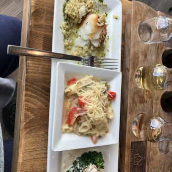 House 509 Bistro and Wine Bar - Sea bass, pasta, filet - Wine Bars Near Me - Greer, South Carolina House 509 Bistro and Wine Bar - Sea bass, pasta, filet - Wine Bars Near Me - Greer, South Carolina