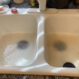 Both sinks clogged