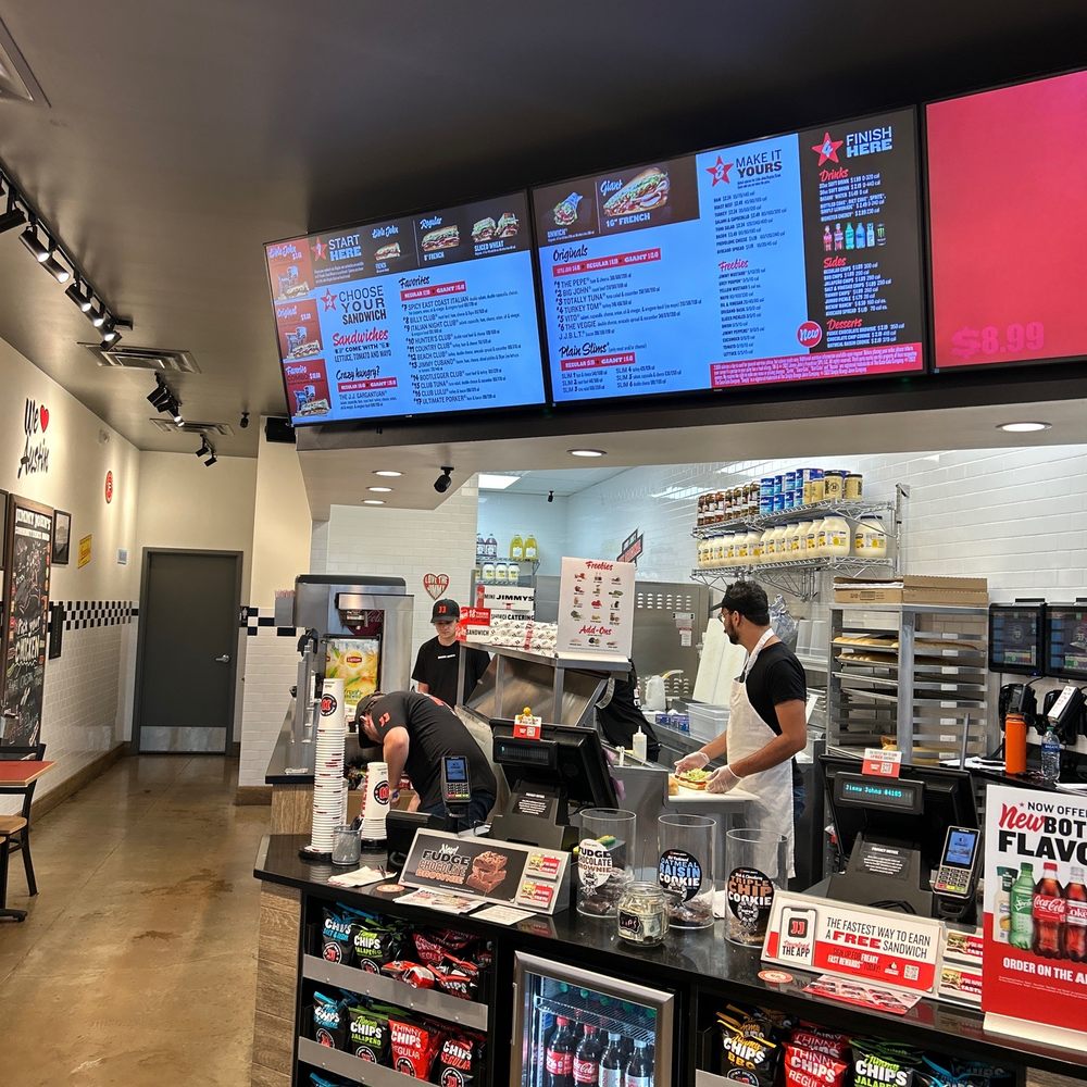 Jimmy John's - the inside of a fast food restaurant - Sandwiches Near Me - Austin, Texas Jimmy John's - the inside of a fast food restaurant - Sandwiches Near Me - Austin, Texas