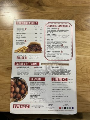 Menu photo 7 Sonny's BBQ Ocoee, FL