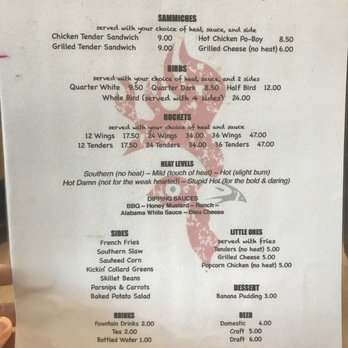Eugene's Hot Chicken - Menu - Food Trucks Near Me - Birmingham, Alabama