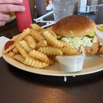 Hodak's - Alabama Chicken Sandwich- thick chicken filet with slaw & pickles - Southern Near Me - Saint Louis, Missouri Hodak's - Alabama Chicken Sandwich- thick chicken filet with slaw & pickles - Southern Near Me - Saint Louis, Missouri