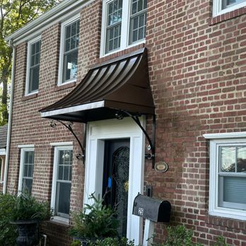 Ramapo Awning - Juliet Awning over front door - Awnings Near Me - Franklin Lakes, New Jersey Ramapo Awning - Juliet Awning over front door - Awnings Near Me - Franklin Lakes, New Jersey
