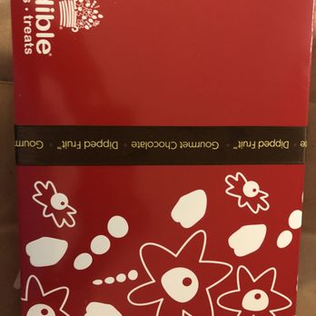Edible Arrangements - a red box with white designs - Gift Shops Near Me - West Springfield, Massachusetts