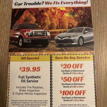 Hal's Auto Care - I received this coupon in the mail. - Auto Repair Near Me - Sacramento, California