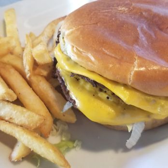 Chili's - The double cheeseburger was pretty filling, it is also a part of the $8 lunch meal. - Bars Near Me - Lake Elsinore, California