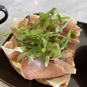Leafs and Grounds - Prosciutto & Fig Jam toast - Coffee & Tea Near Me - Las Vegas, Nevada Leafs and Grounds - Prosciutto & Fig Jam toast - Coffee & Tea Near Me - Las Vegas, Nevada