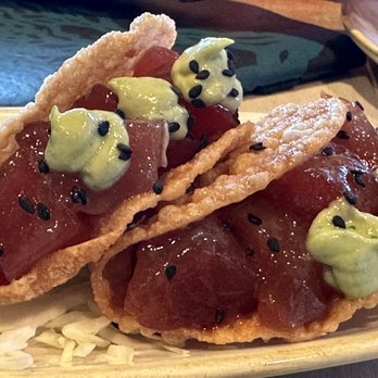 Monkeypod Kitchen by Merriman - Poke tacos, YUM !!! - New American Near Me - Kihei, Hawaii