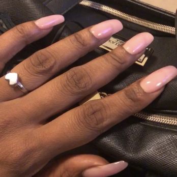 One Stop Nails & Spa - This is pink powder done by somebody else I always get this so I know what pink powder looks like stop playing! - Nail Salons Near Me - Chicago, Illinois