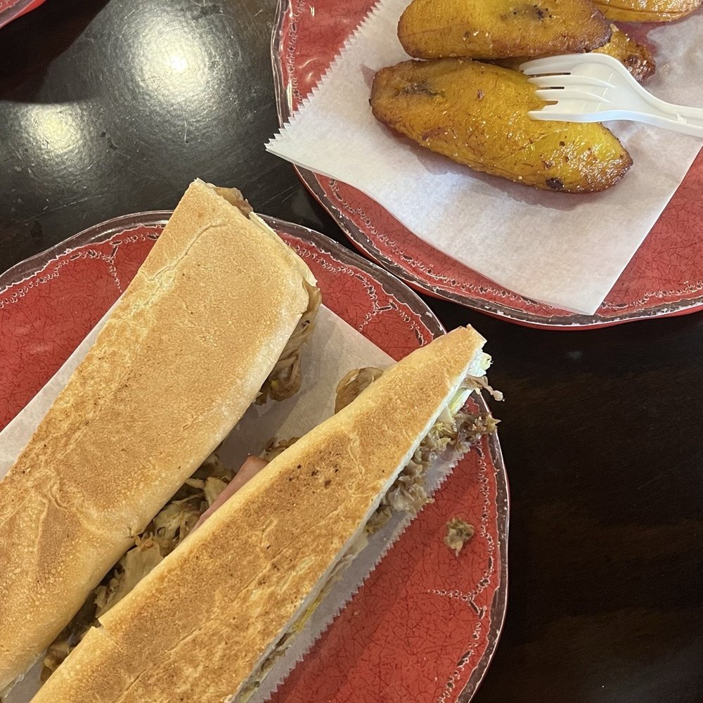 Cubano and side of plantains