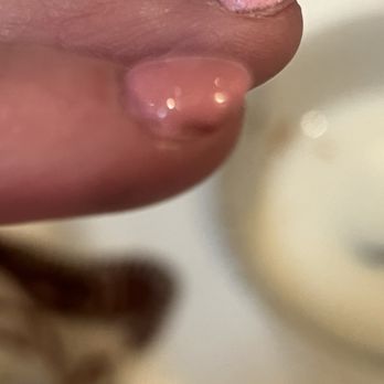 Foxy Nails & Spa - These look like dirty 2 month old nails not freshly done - Nail Salons Near Me - Kansas City, Missouri