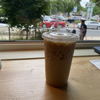 Carpenter Coffee Bar - Ladybird latte (12oz iced - $5) - Coffee & Tea Near Me - Austin, Texas