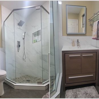 JV Construction - Downstairs Guest Bathroom - General Contractors Near Me JV Construction - Downstairs Guest Bathroom - General Contractors Near Me