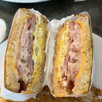 John's Restaurant - Breakfast sandwich with hash browns - American Near Me - Palm Springs, California John's Restaurant - Breakfast sandwich with hash browns - American Near Me - Palm Springs, California