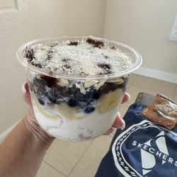 July 2026 ~ Almond Joy ~ blueberries, bananas, coconut, almonds, chocolate chips!