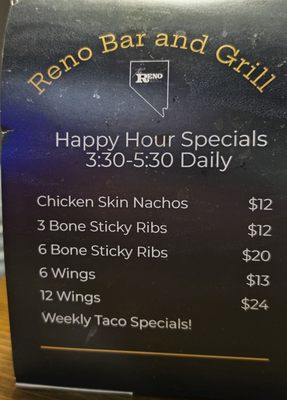Menu photo 5 Reno Bar and Grill Reno, NV