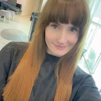 Salon Rose - Me with my new bangs! I feel like a new person! Lol thanks Leah!!! - Hair Salons Near Me - Henderson, Nevada