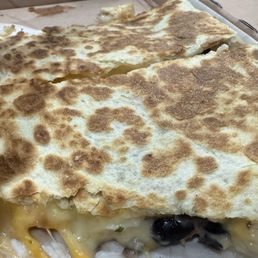 Santa Fe quesadilla, so fresh and tasty, perfectly toasted. Santa Fe quesadilla, so fresh and tasty, perfectly toasted.