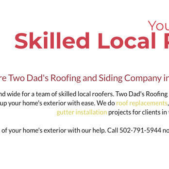 Two Dads Roofing and Siding Company - Call Two Dad's Roofing Today! - Roofing Near Me - Mount Washington, Kentucky Two Dads Roofing and Siding Company - Call Two Dad's Roofing Today! - Roofing Near Me - Mount Washington, Kentucky
