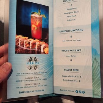 Starfish - Menu - Asian Fusion Near Me - Scottsdale, Arizona Starfish - Menu - Asian Fusion Near Me - Scottsdale, Arizona