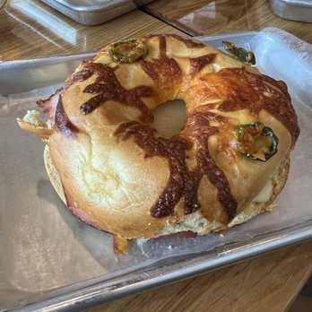 Coffee Crush - Jalapeño bagel sandwich - Coffee & Tea Near Me - San Antonio, Texas