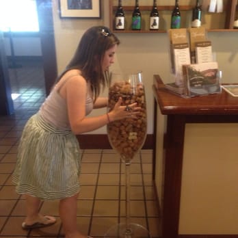 Gloria Ferrer Winery - Biggest glass I've ever seen haha! - Wineries Near Me - Sonoma, California