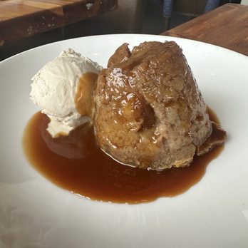 Passionfish - Bread Pudding with Banana Ice Cream - Seafood Near Me - Pacific Grove, California Passionfish - Bread Pudding with Banana Ice Cream - Seafood Near Me - Pacific Grove, California
