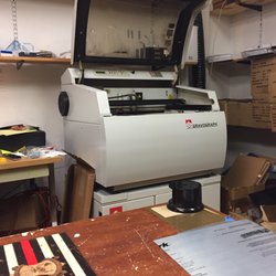 Crown Trophy North Miami - The engraving machine. Making the magic
