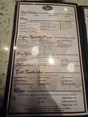 Menu photo 2 Sofias Pizzeria East Windsor, CT