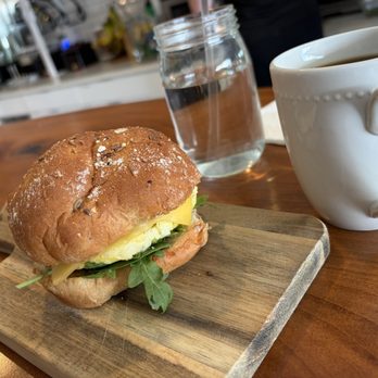 Nourishing Nook - Maple Sausage Egg Sandwich - Coffee & Tea Near Me - Strongsville, Ohio