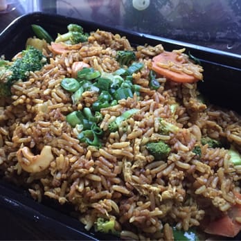 Bamboo Bistro - Curry fried rice with veggies - Asian Fusion Near Me - Austin, Texas