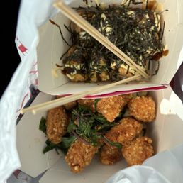 Tofu and basil popcorn chicken. 10/10! Tofu and basil popcorn chicken. 10/10!