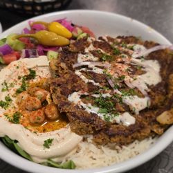 BeeWali’s Vegan AF - Meddi Bowl Beef Kabob