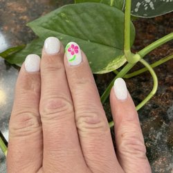 T & L Nail Spa - My hand painted nail art!  Nail dip with gel art!