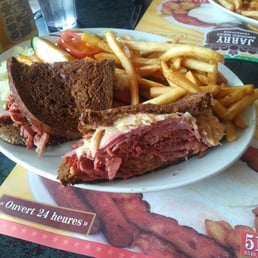 Reuben Sandwich and Fries Reuben Sandwich and Fries