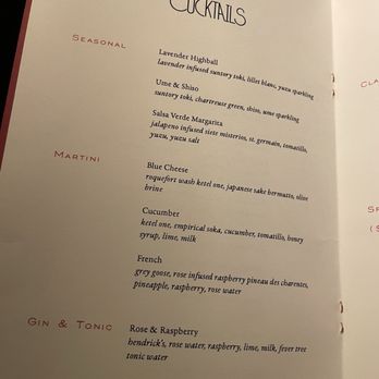 Chez Fifi - Cocktail Menu 6/13/25 - French Near Me - New York, New York