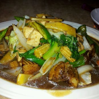 Thai Rama Chandler - Eggplants with steam tofu.  Strong flavors,  kinda salty, but reduce if you eat it with rice,  Duhhh! :) - Thai Near Me - Chandler, Arizona