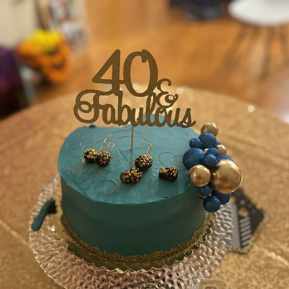 Red velvet cake  with beautiful topping
