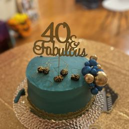 Red velvet cake  with beautiful topping