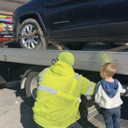 Kyle making it a fun experience for my son!