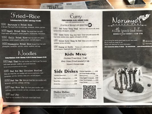 Menu photo 6 Narunya's Belton, TX