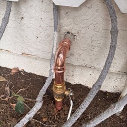 Irrigation line gate valve replacement Irrigation line gate valve replacement