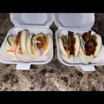 The Takeout Box - Chicken Bao Bun and Pork Belly Bao Bun - Asian Fusion Near Me - Canton, Michigan