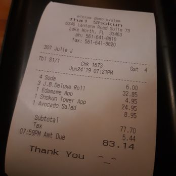 Thai Shokun - $Shokun Tower aka RIP off and not even good - Thai Near Me - Lake Worth, Florida Thai Shokun - $Shokun Tower aka RIP off and not even good - Thai Near Me - Lake Worth, Florida