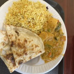 Curry Express Indian Bistro - Its label said vibrant vegetable with sauce.very spicy hot.