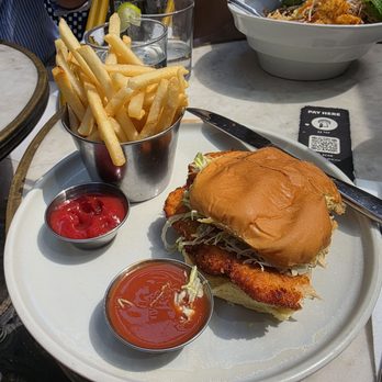 Walrus Pub & Beer Hall - My crispy chicken with a few bites taken out. And some wonderful fries. - Pubs Near Me - Toronto, Ontario Walrus Pub & Beer Hall - My crispy chicken with a few bites taken out. And some wonderful fries. - Pubs Near Me - Toronto, Ontario
